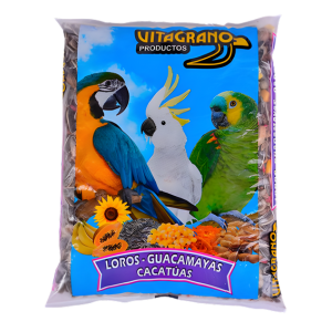 Vitagrano loros, guacamayas y cacatuas.