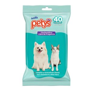 Pañitos Húmedos Petys Clorhexidina 40Unds