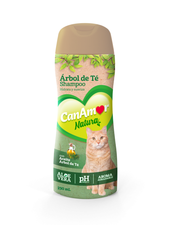 Shampoo CanAmor Arbol de Te Gatos 230ml