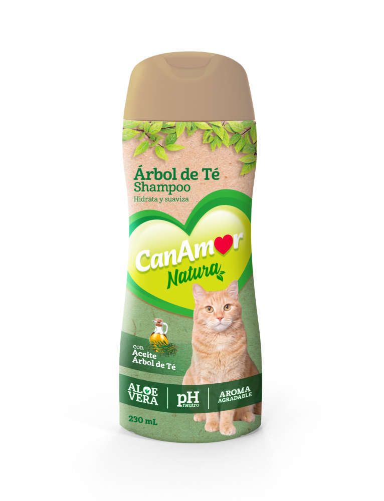 Shampoo CanAmor Arbol de Te Gatos 230ml