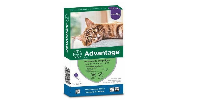 Pipeta Antipulgas Advantage Gatos de 4-8 Kilos
