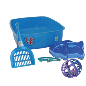 Arenero Kit Arenero #5 Incluye Pala, Comedero, Collar y Juguete