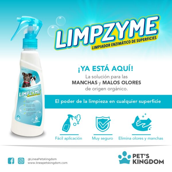 Limpzyme 180ml (Limpiador Enzimático de Superficies)