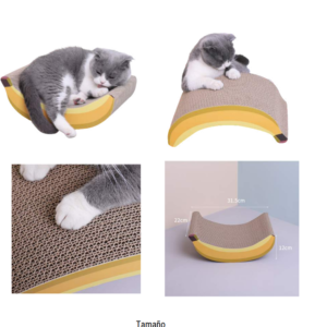 Rascador Para Gato de Cartón En Forma De Banano Ref: PJ87