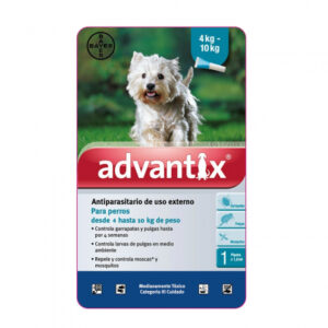 Pipeta Antipulgas Para Perro Advantix 4-10kg