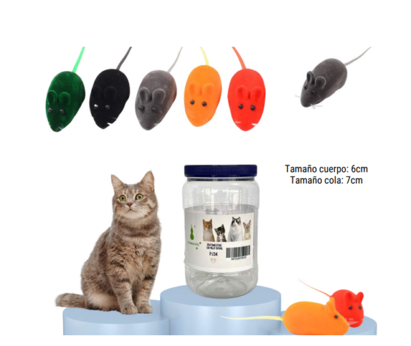 Juguete Para Gato Ratoncito Chillón Unidad.